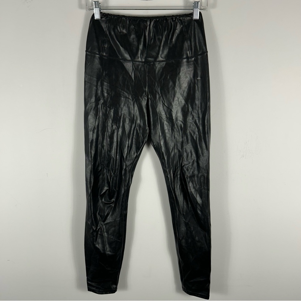 Aritzia Wilfred Free Daria Faux Leather Leggings Size Small Black High Rise